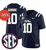 Men's Ole Miss Rebels #10 Eli Manning Navy F.U.S.E. Stitched Jersey Dzhi,baseball caps,new era cap wholesale,wholesale hats